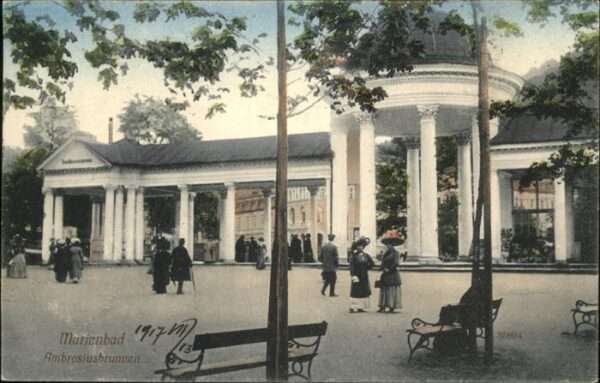 Marienbad Tschechien Boehmen Ambrosiusbrunnen