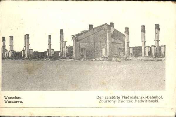 Warschau Masowien zerstörter Nadwislanski-Bahnhof