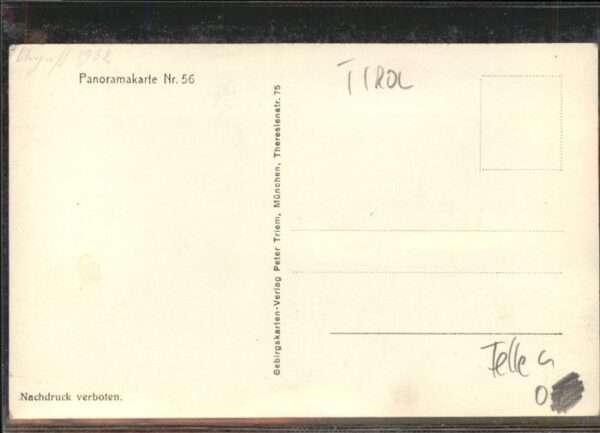 Tirol Region Panoramakarte Nr.56 – Bild 2