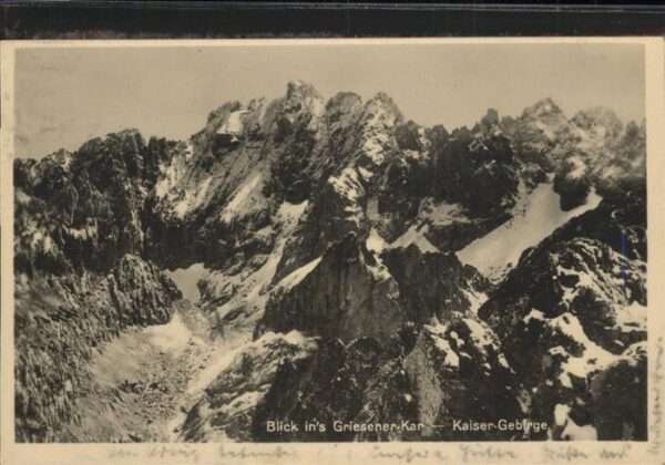 Kaisergebirge Griesener-Kar