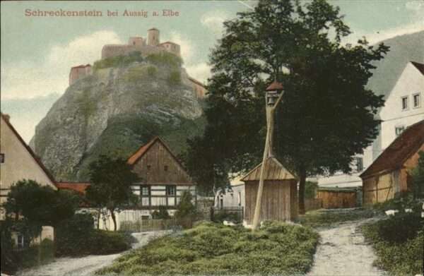Aussig Tschechien Burg Schreckenstein