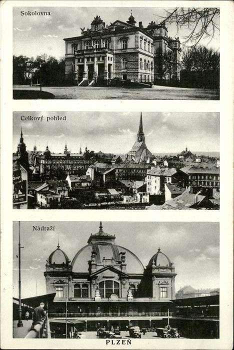 Plzen Pilsen Sokolovna Nadrazi