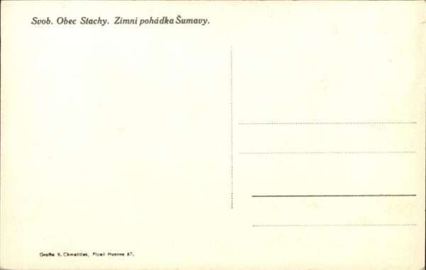 Stachy Susice Okres Pachatice Svob
Obec Stachy
Zimni podhadka Sumav – Bild 2