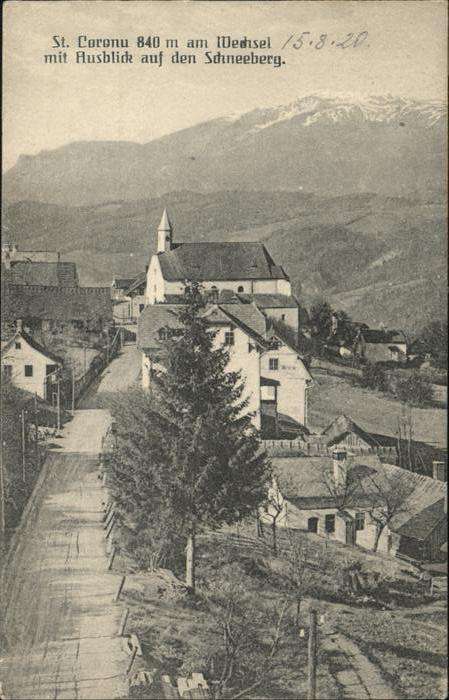 Kirchberg Wechsel St. Coronu 
Wechsel
Schneeberg