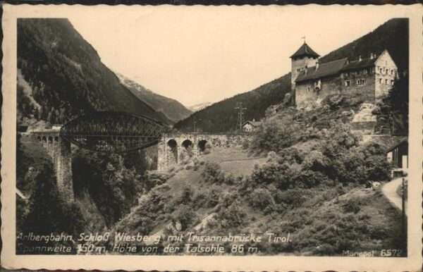Trisannabruecke Arlbergbahn Schloss Wiesberg
