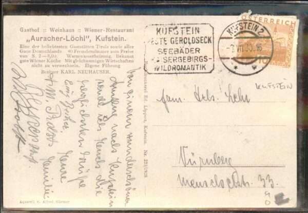 Kufstein Tirol Weinhaus Auracher Löchl – Bild 2