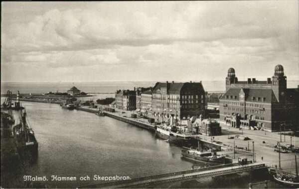 Malmo Schweden Skeppsbron Schiff Brücke
