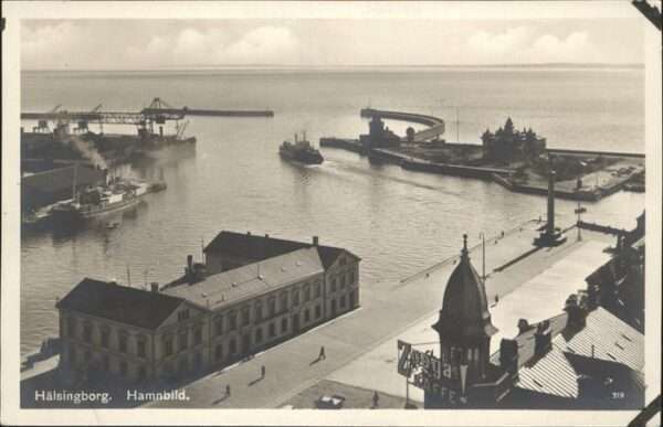 Haelsingborg Hamnbild Schiff