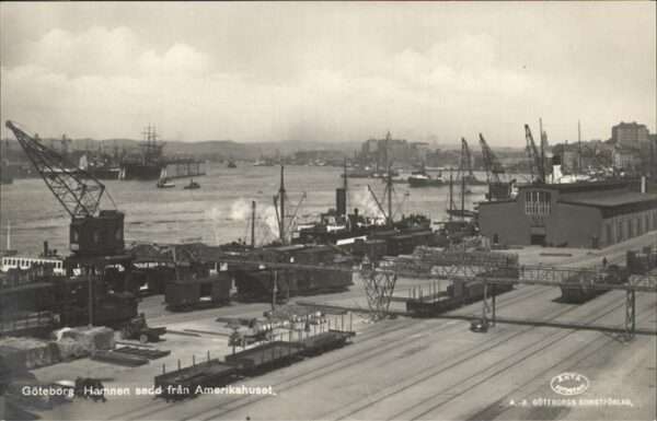 Goeteborg Hamnen Amerikahuset Schiff