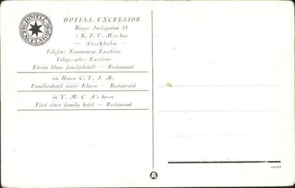 Stockholm Hotel Execelsior – Bild 2