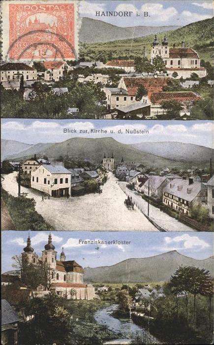 Haindorf Tschechien Kirche Nussstein Franziskanerkloster