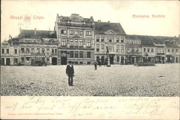 Leipa Boehmen Ceska Lipa Marktplatz  Brunnen