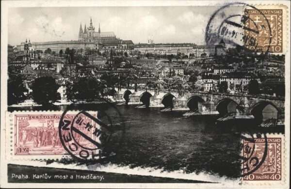 Prag Prahy Prague Karlsbrücke Hradschin