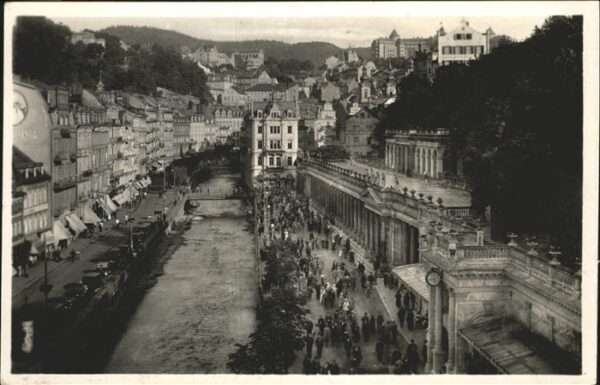 Karlsbad Eger Mühlbrunnkolonnade Kreuzstraße