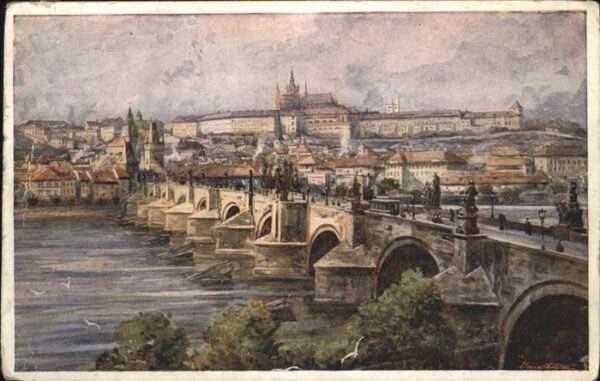Prag Prahy Prague Panorama Hradschin