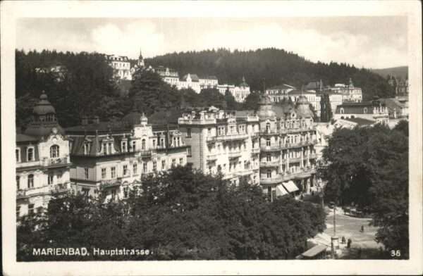 Marienbad Tschechien Boehmen Hauptstraße