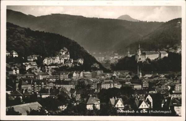 Tetschen-Bodenbach Boehmen Totalansicht