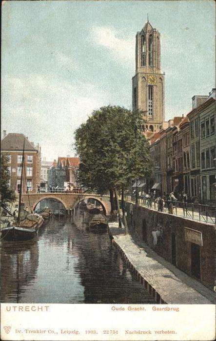 Utrecht Oude Gracht Gaardbrug