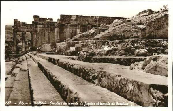 Baalbek Baalbeck Tempel Jupiter und Bacchus Treppen