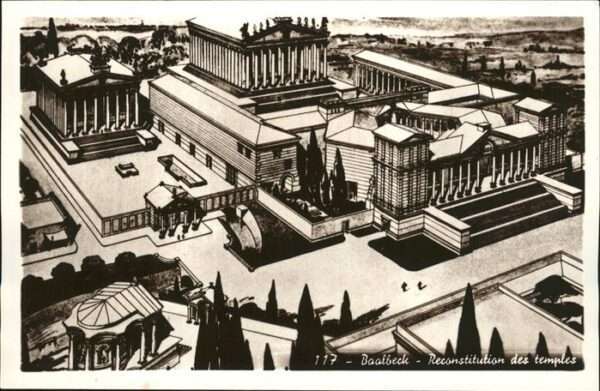 Baalbek Baalbeck Reconstitution der Tempel