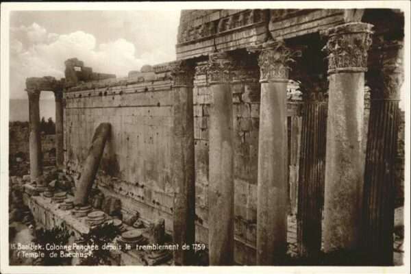 Baalbek Baalbeck Bacchus Tempel gebrochene Säule