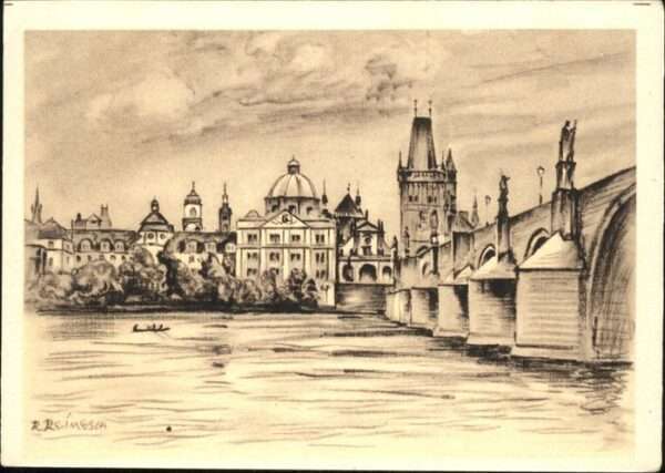 Prag Prahy Prague Altstadt Moldau
