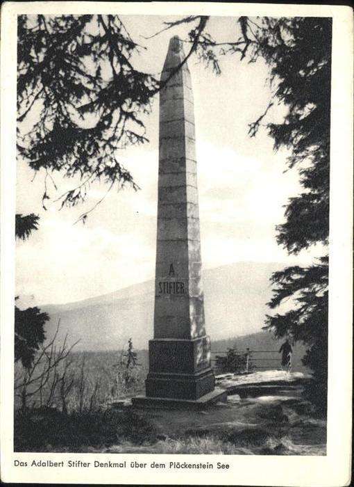 Ploeckensteinsee Adalbert Stifter Denkmal
