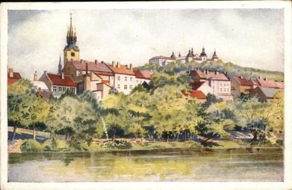 Pribram Kirche Schloß Fluß