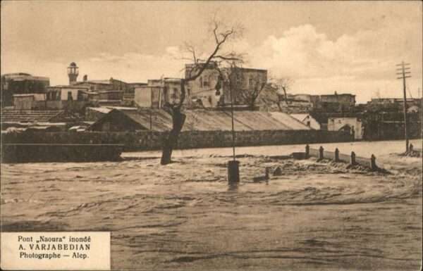 Aleppo Syria Pont Naoura inonde