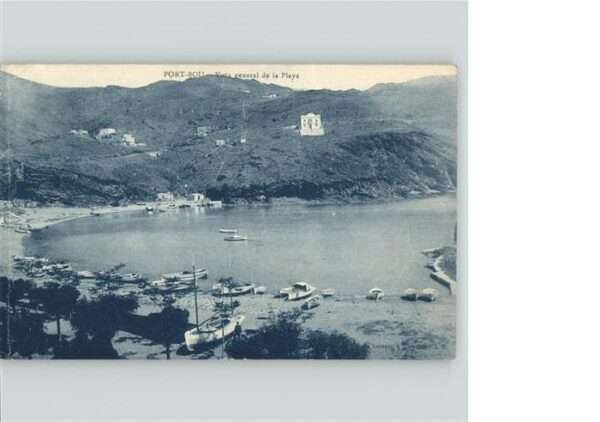 Portbou Bucht Strand Boote