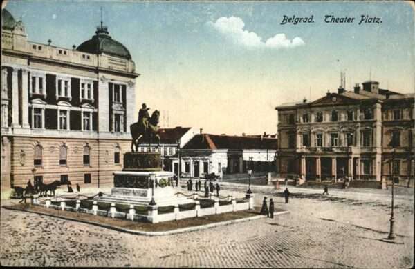 Belgrad Serbien Theater Platz