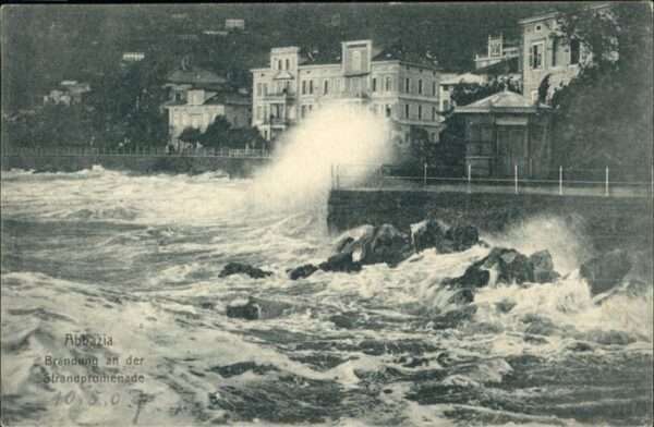 Opatija Abbazia Strandpromenade