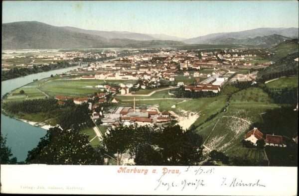 Marburg Drau Maribor Totalansicht