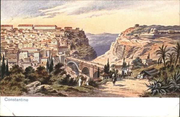 Constantine Algerien Brücke Pferd
