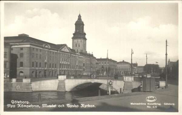 Goeteborg Kämpebron Museet Tyska Kyrkan Brücke