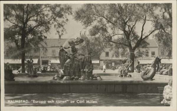 Halmstad Europa och tjuren Carl Milles
