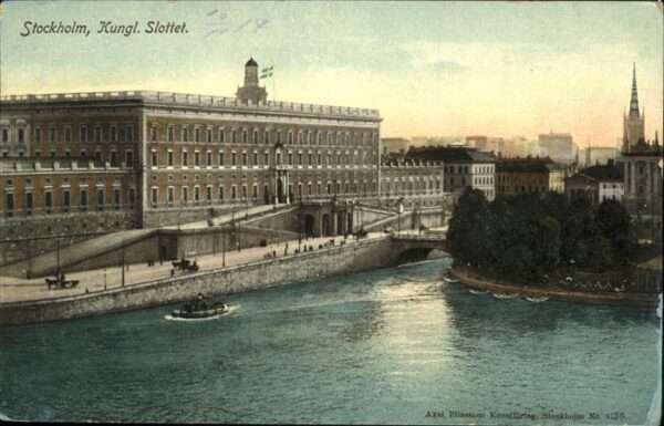 Stockholm Slottet Schiff Kutsche