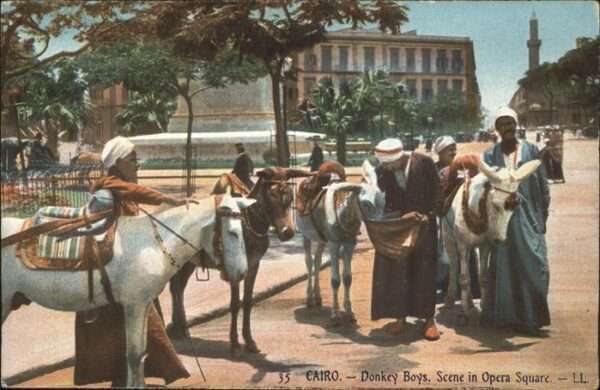 Cairo Egypt Opera Square Esel
