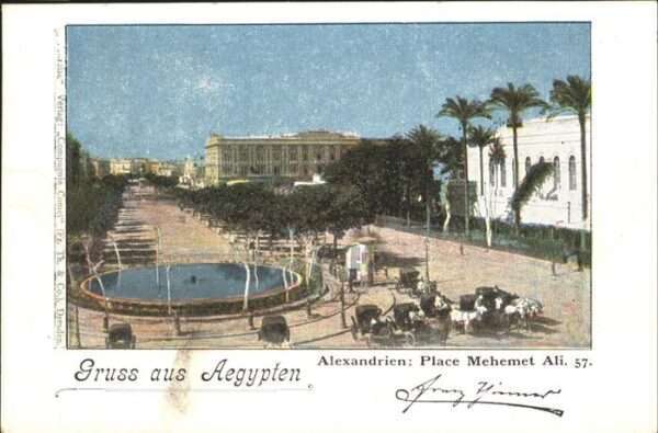 Alexandrie Alexandria Place Mehemet Kutsche