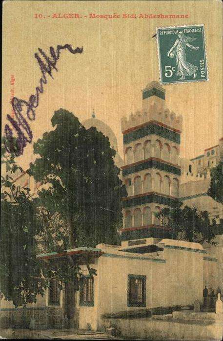 Alger Algerien Mosquee Sidi Abderhamane