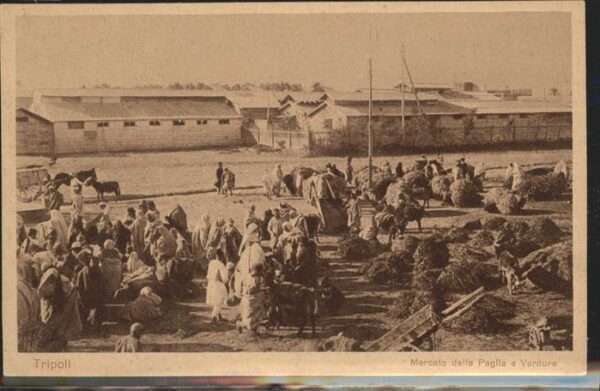 Tripoli Libyen Mercato Paglla Verdure