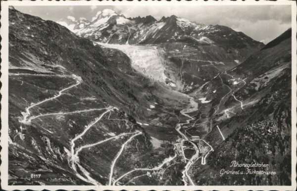 Rhonegletscher Glacier du Rhone Grimsel Furkastrasse