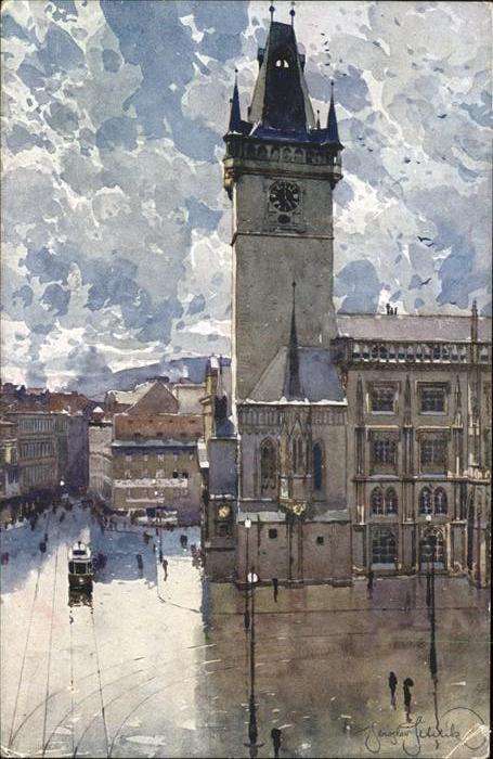 Prag Prahy Prague Aquarell
Altstädter Rathaus