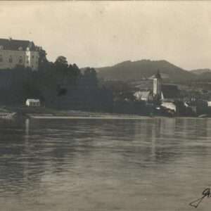 Grein Donau Oberoesterreich Panorama