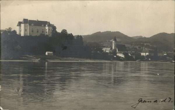 Grein Donau Oberoesterreich Panorama