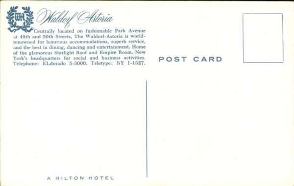 New York City Waldorf 
Astoria – Bild 2