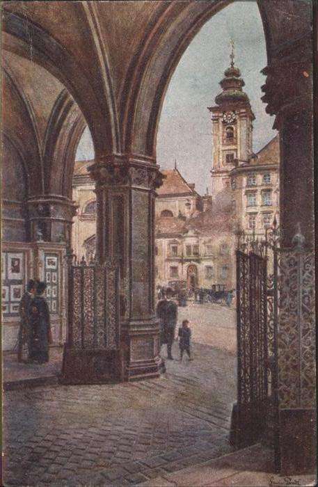 Wien Aquarell
Bankbazar-Gebäude
Freiung