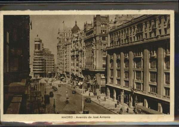 Madrid Spain Avenida de Jose Antonio