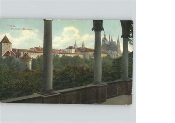 Prag Prahy Prague Hradschin v. Belvedere