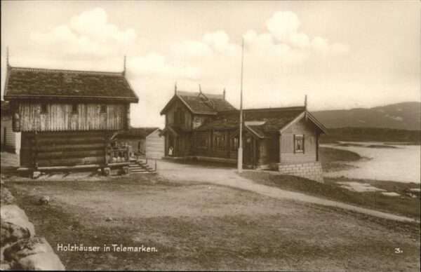 Norwegen Norge Haus und Siedlung
Holzhäuser